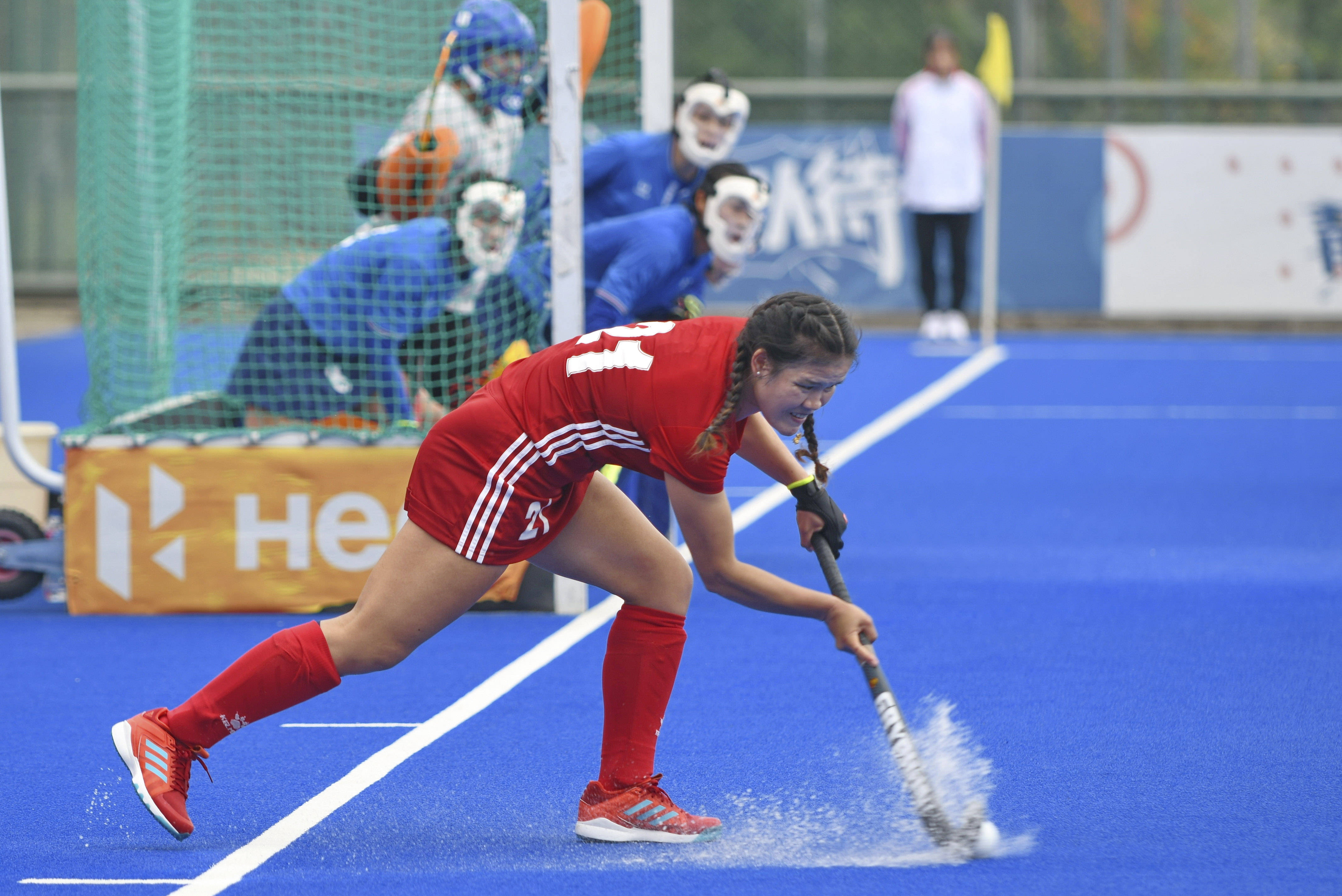 巴基斯坦女子曲棍球队领奖登场